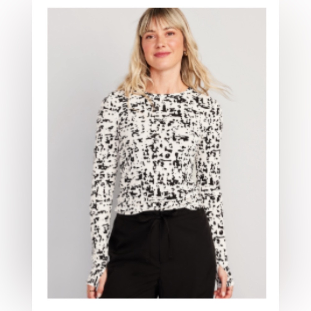 Brand New UltraLite Fitted Rib-Knit Top for Women